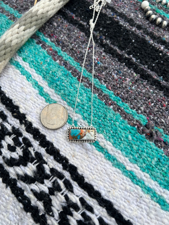 The Turquoise & Spiny Oyster Necklace