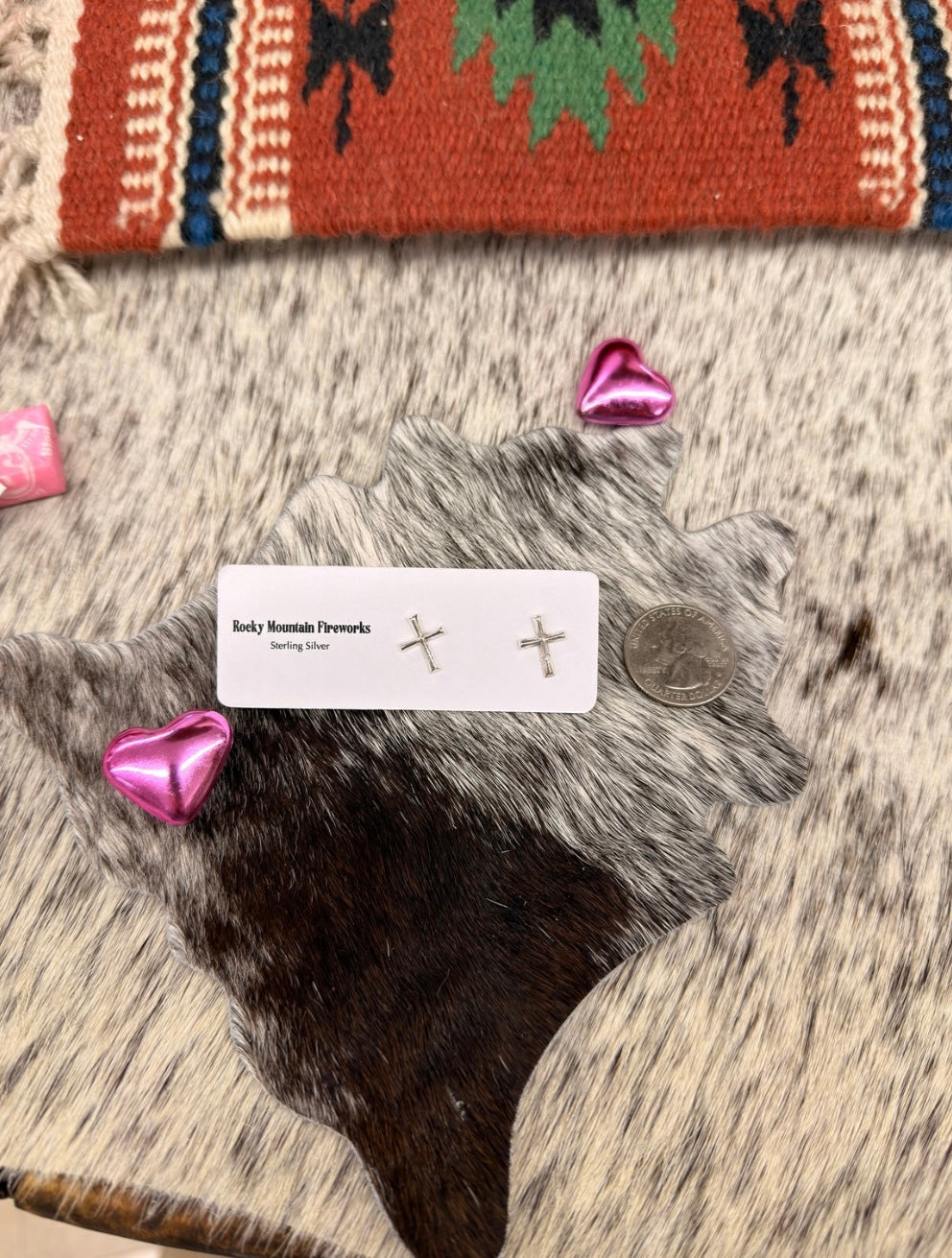 The Silver Cross Earrings