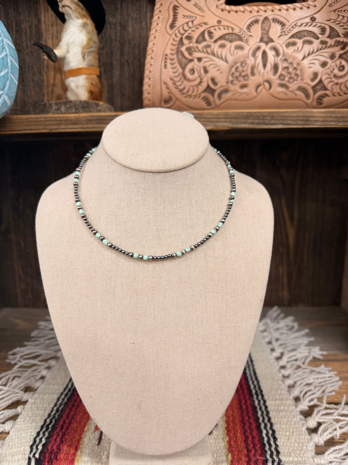 Wampum Shell X Pearl Choker