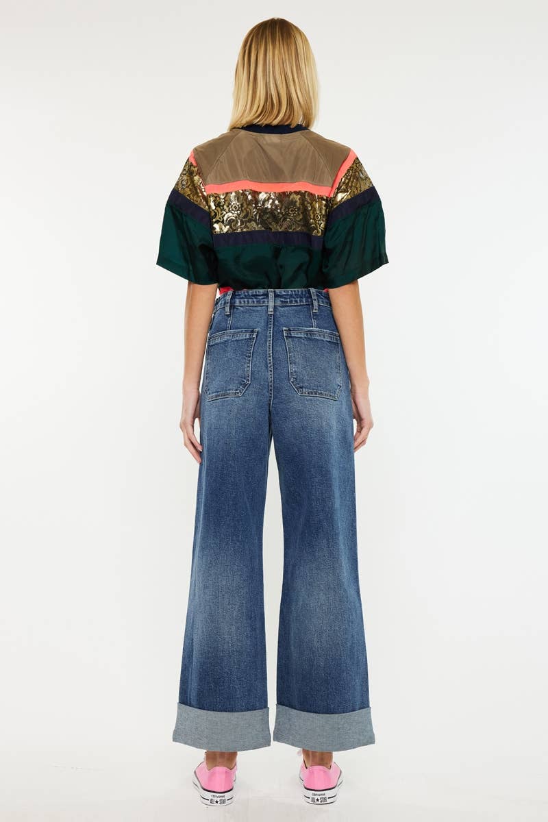 The Kelly Jo Ultra High Rise Wide Leg Trouser