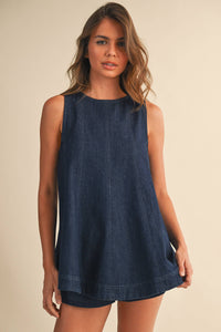 Denim Top and Short SET