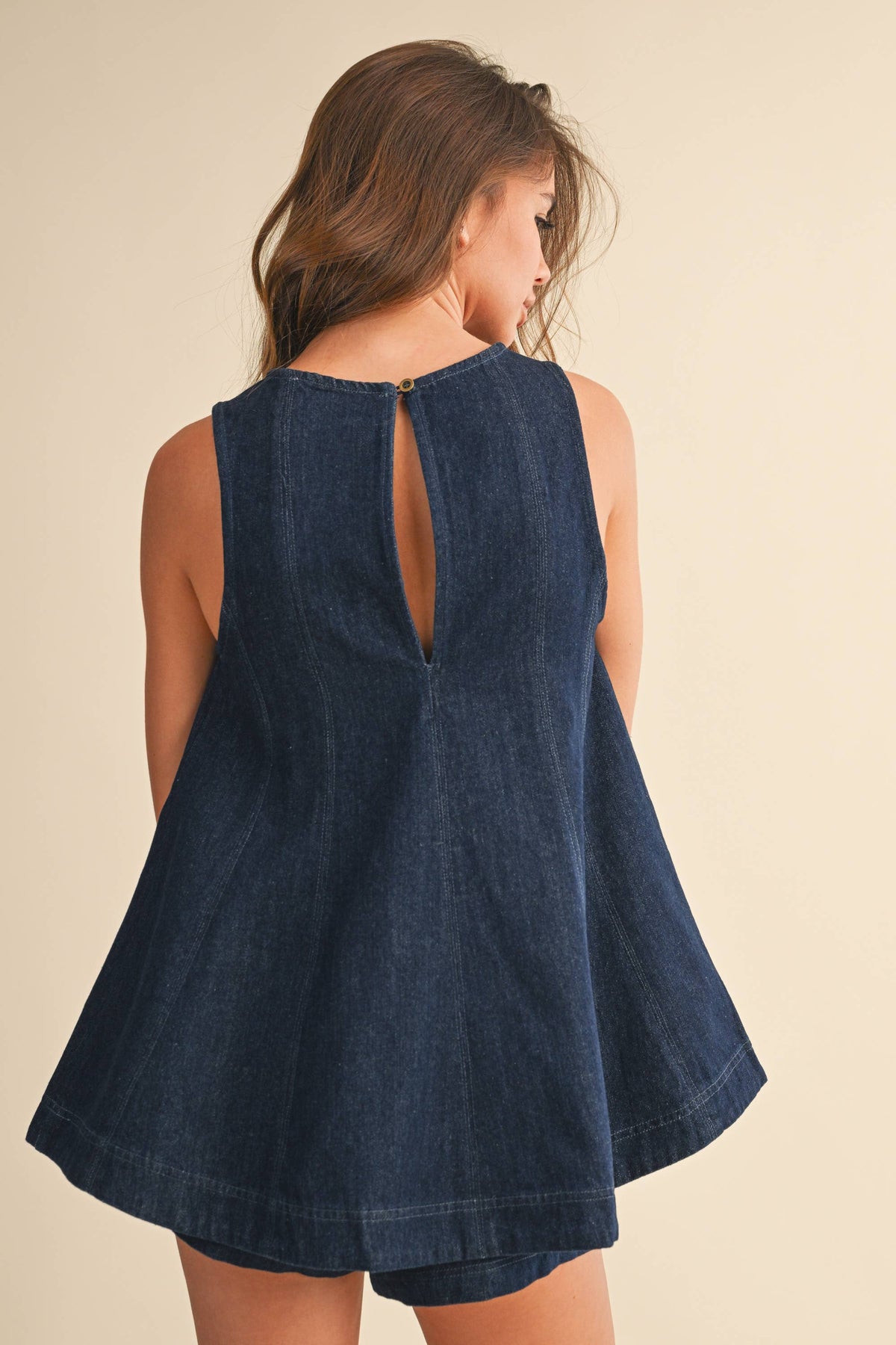 Denim Top and Short SET