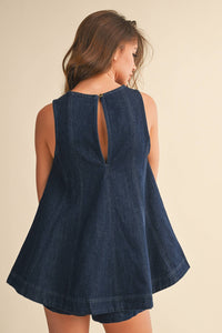 Denim Top and Short SET