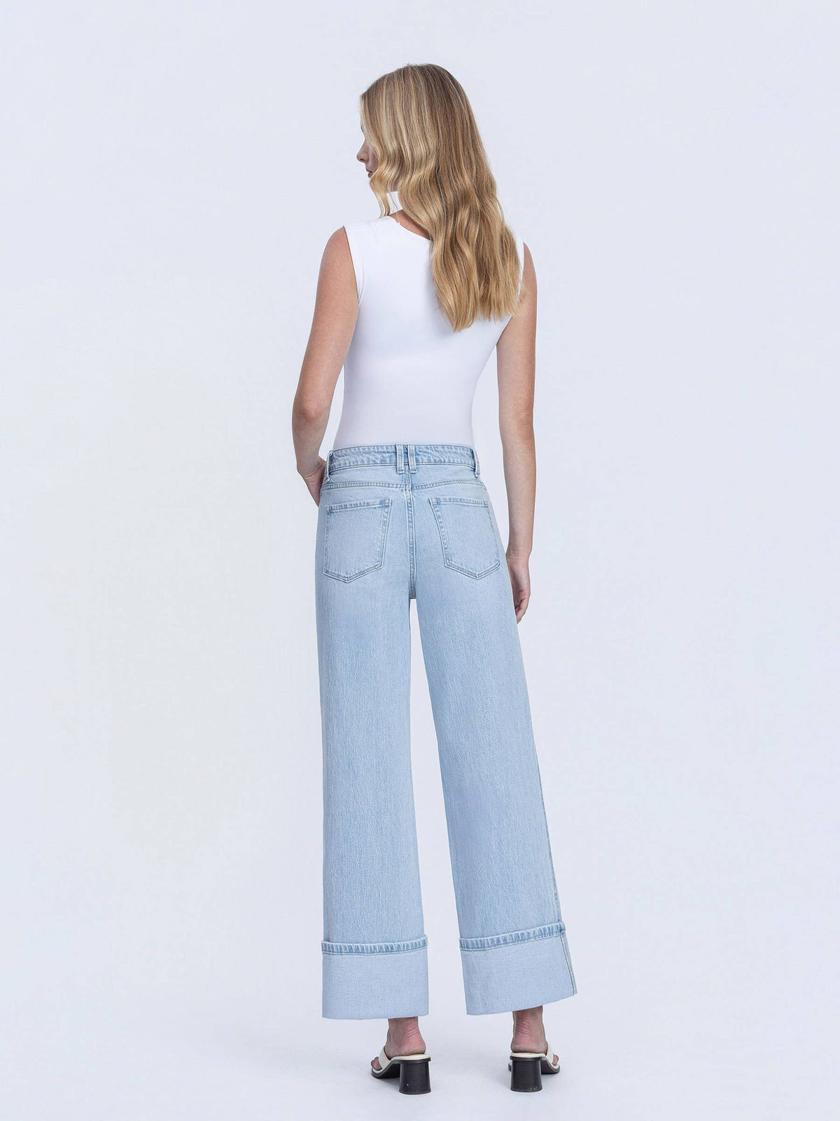 The Waycee Light Wash double seam Jeans
